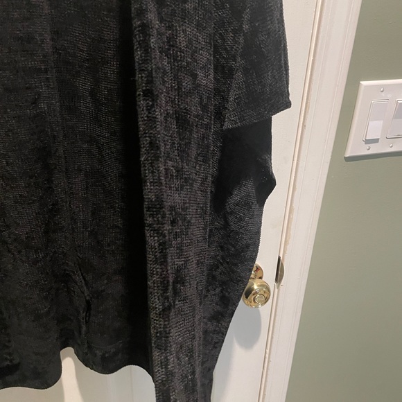Crosby by Mollie Burch Chenille Black Open Cardigan - Small - Picture 3 of 6